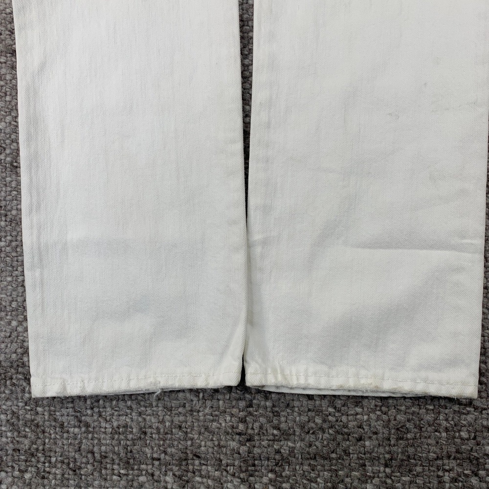 Polo Ralph Lauren Jeans Mens 34x34 White Varick Slim Straight Hudson Cotton - Picture 15 of 15
